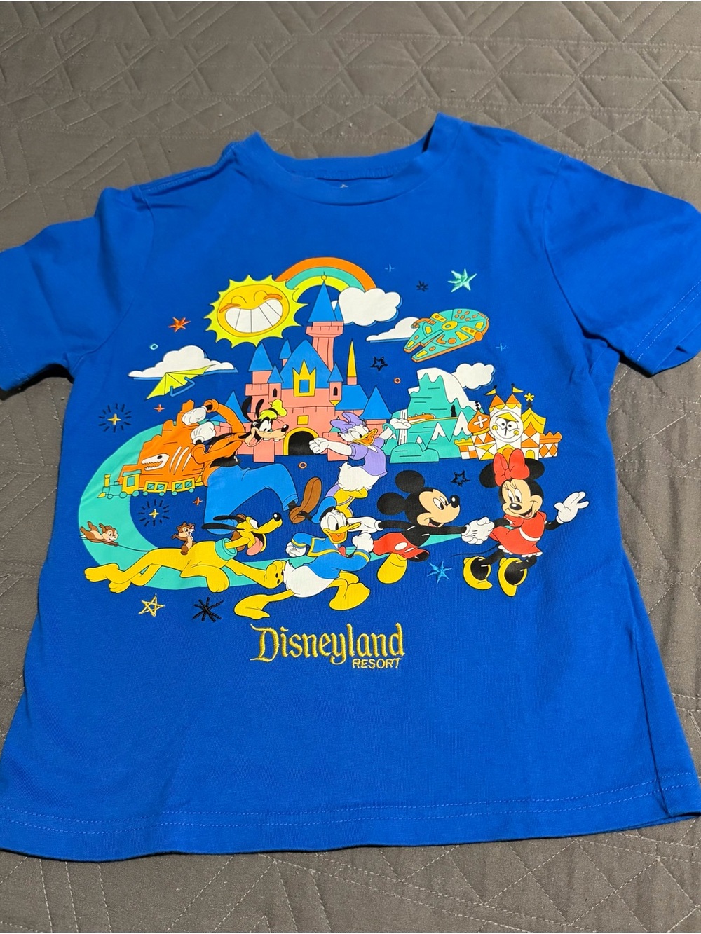 Disney Bright Blue Kids Tee with Mickey, Minnie & Friends